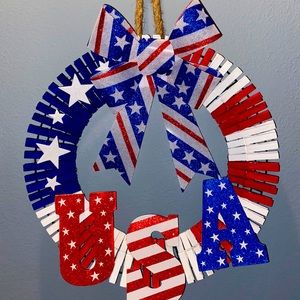 American Flag Wreath